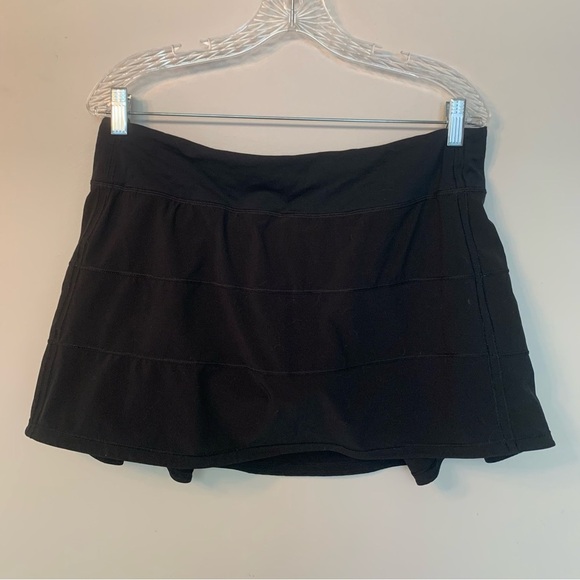 Lululemon Pace Rival Skirt (Tall) *4-way Stretch 15" Black Tall 10 - Picture 2 of 12